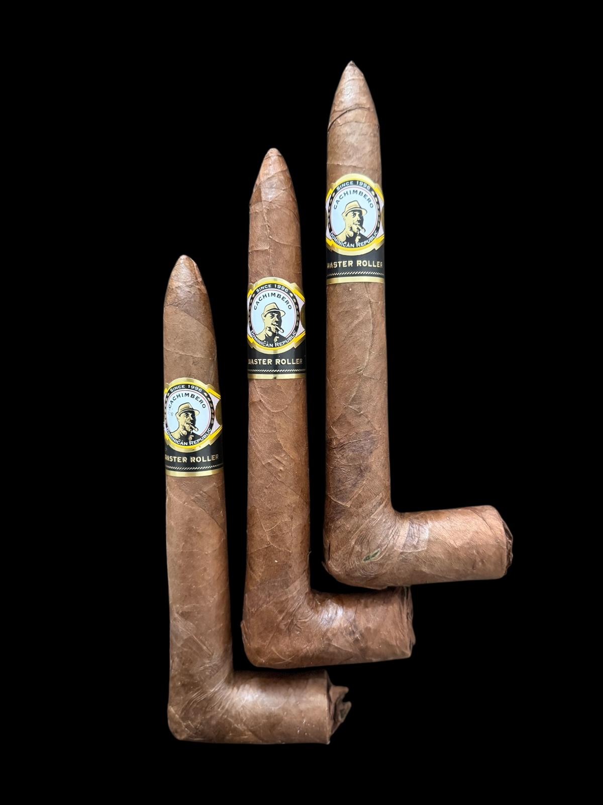 Cachimbero Master Roller cachimba pipes – three sizes grouped on black background